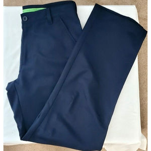 Izod Golf Men’s Flat Front Stretch Size 32x32 Golf Pants Navy Blue EUC